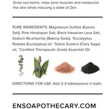 Vegan: Bath Salts with moisturizing therapeutic grade essential oils