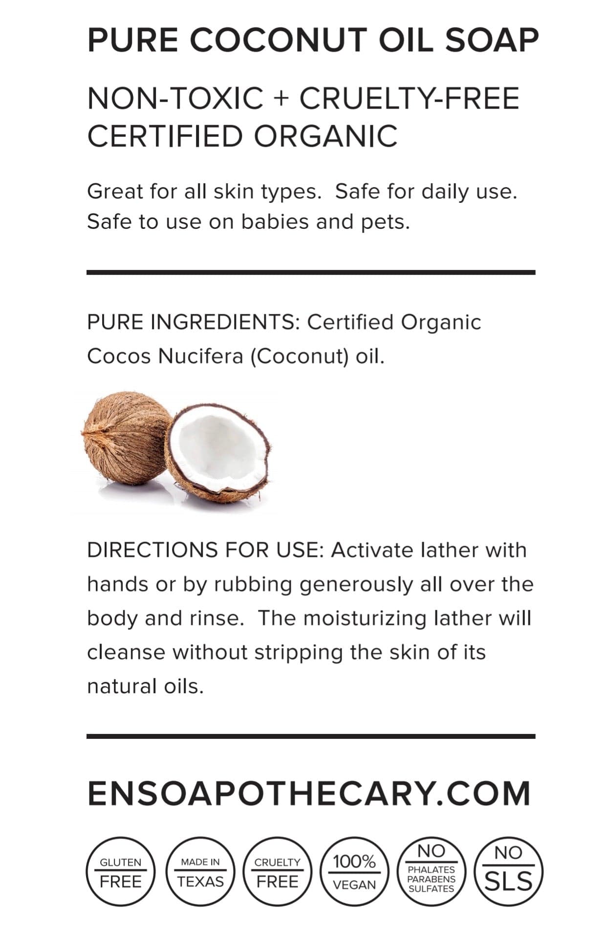 Handmade Coconut Oil Soap